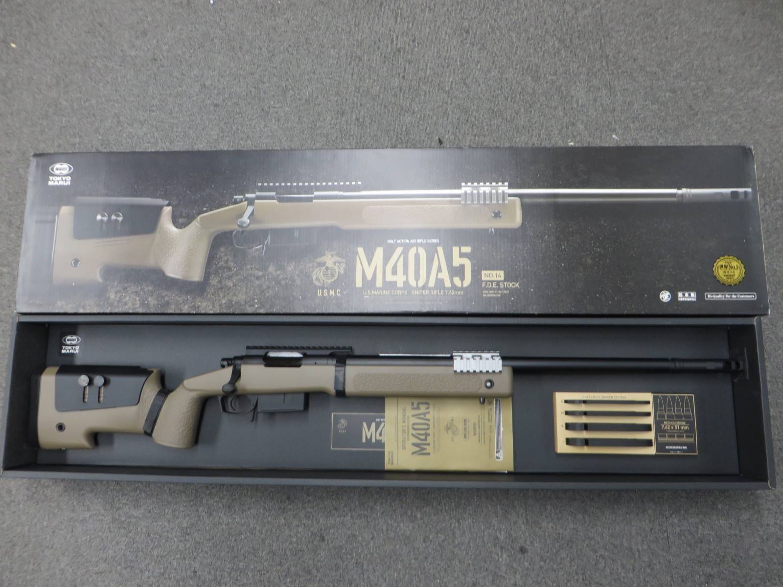 【東京マルイ】M40A5 FDEストック アメリカ海兵隊採用スナイパー エアーコッキング ボルトアクション　