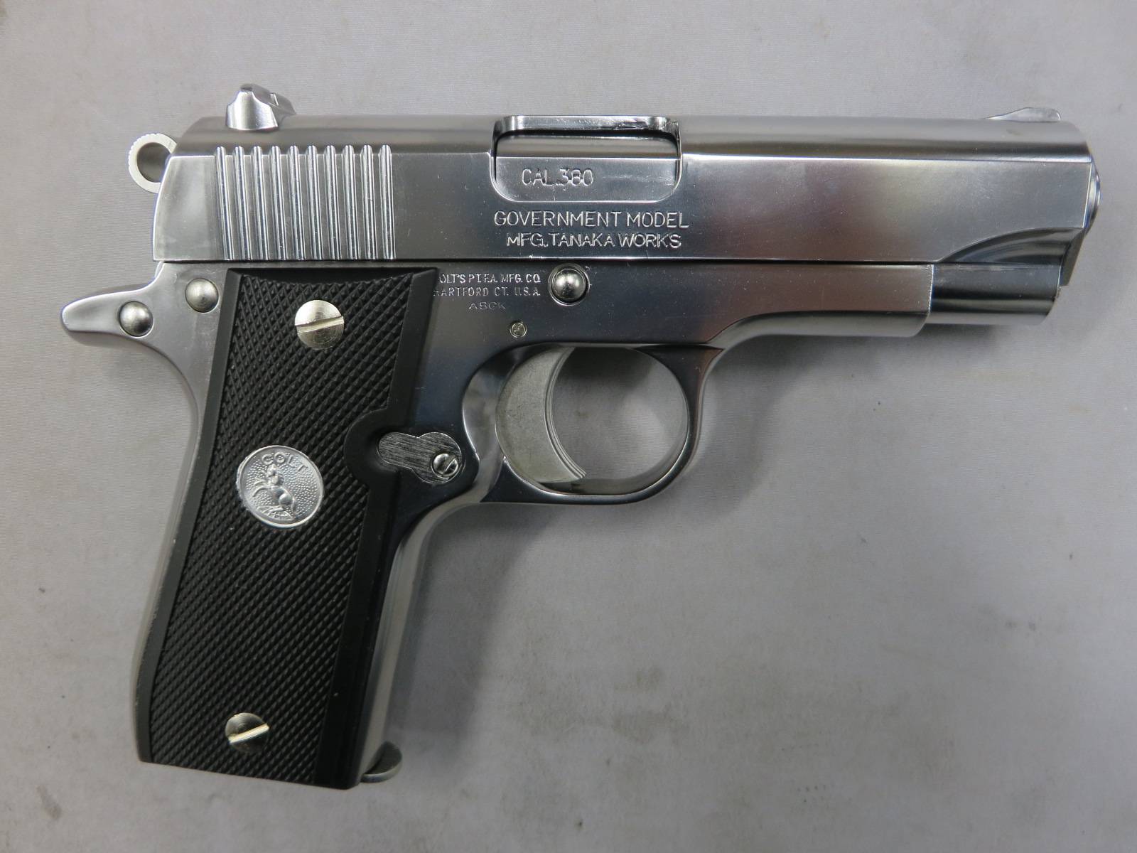 【タナカ】コルト ガバメント.380AUTO ステンレス