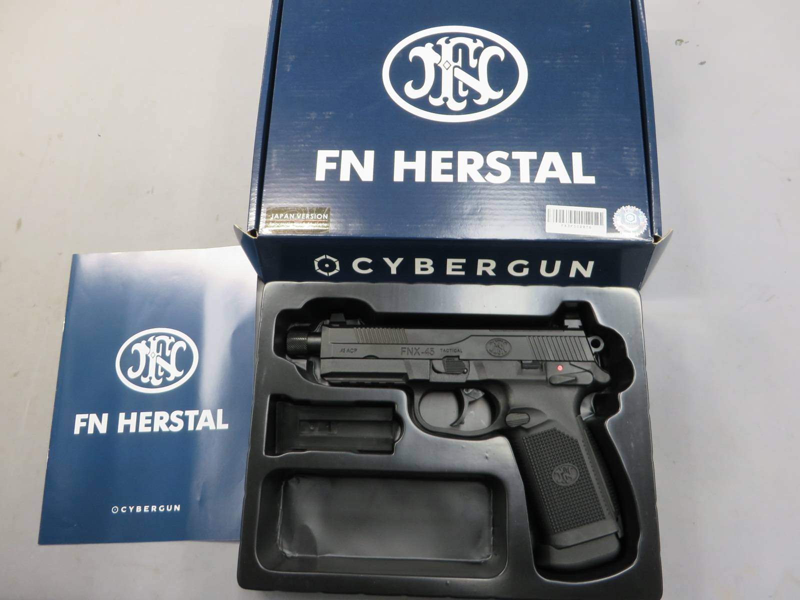 【CyberGun】FNX-45 タクティカル ブラック メタルスライド