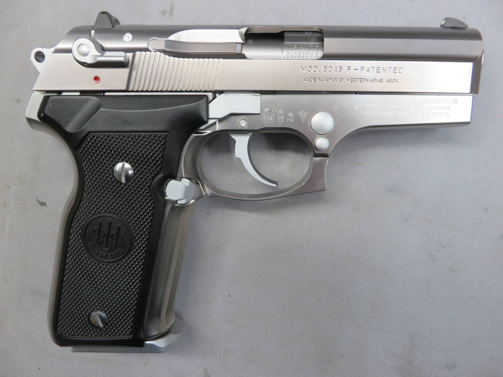 【ウエスタンアームズ】ベレッタM8045クーガーF　INOX