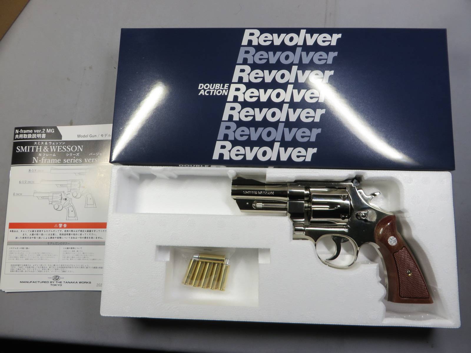 【タナカ】S&W M27 “The .357 Magnum” 3.5 in ニッケル モデルガン