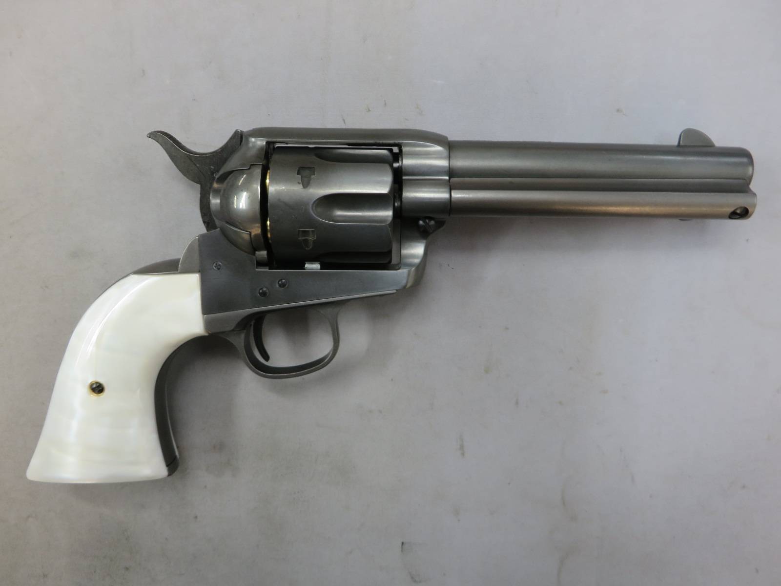 【マルシン】コルトSAA.45シビリアン エクセレント HW パールプラグリップ Xカートリッジ