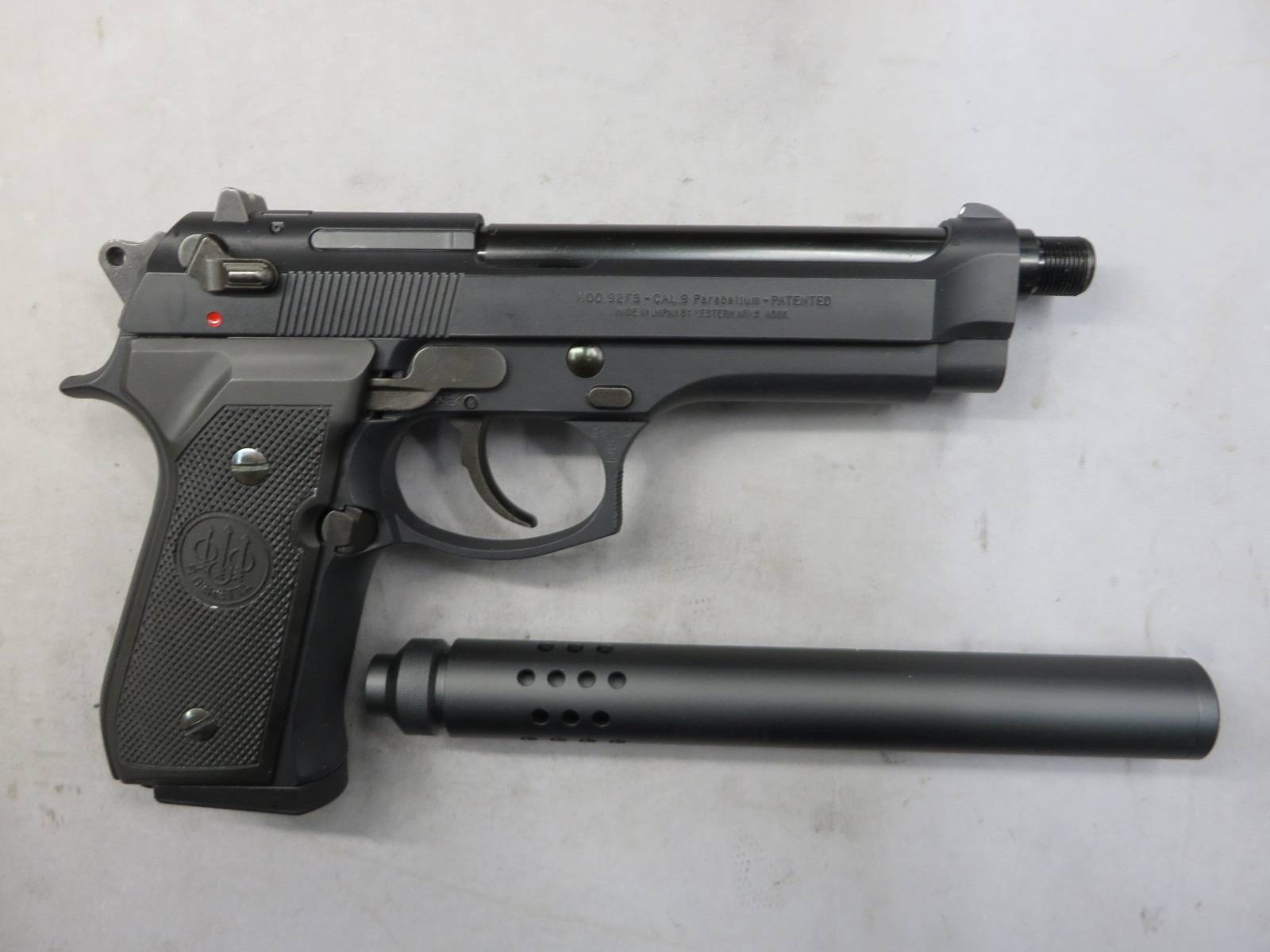 【ウエスタンアームズ】ベレッタM92FS スーパーロングサイレンサー