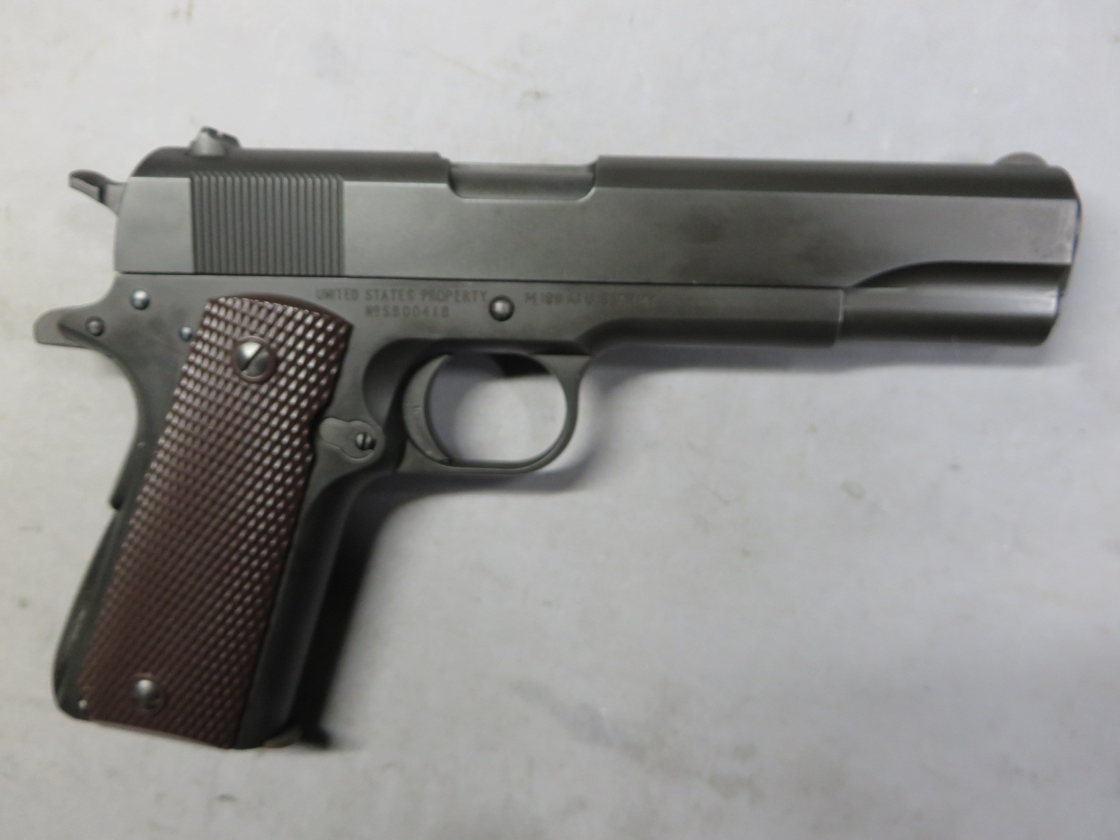 【CAW】Singer M1911A1・シンガー HW モデルガン