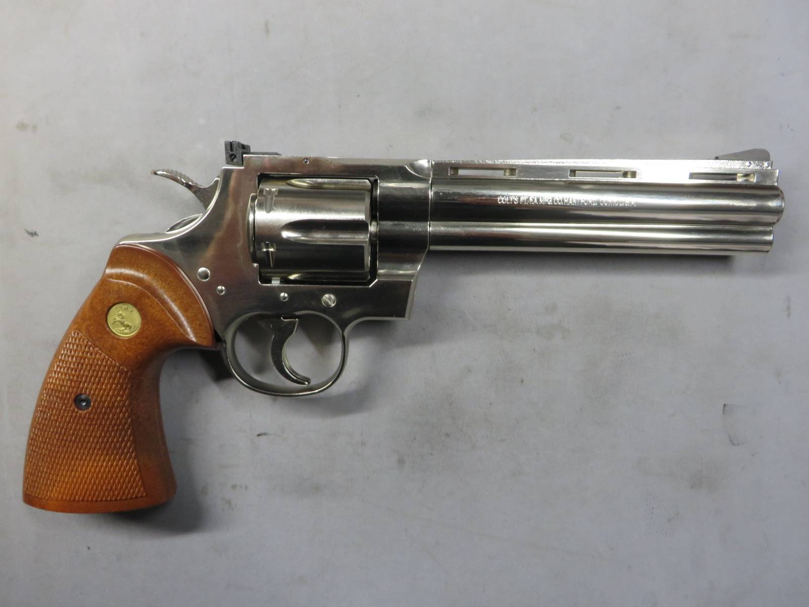 【タナカ】コルトパイソン.357mag 6in R-Model ニッケル