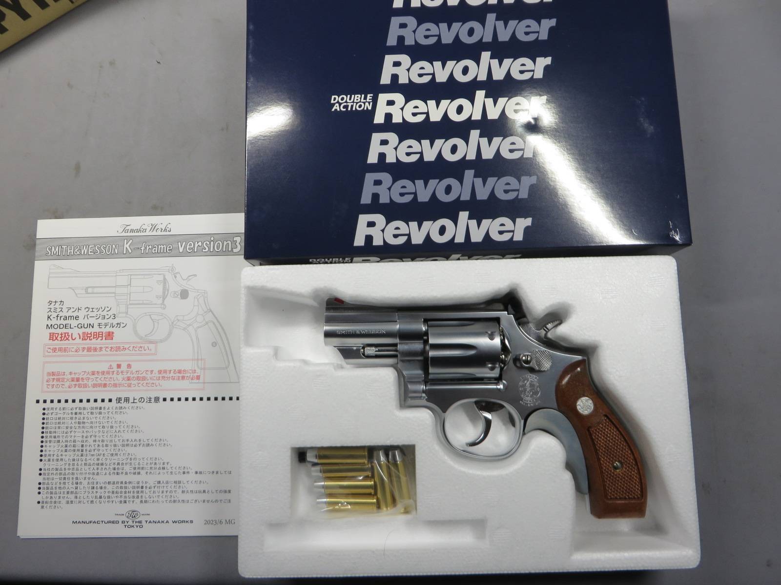 【タナカ】S&W M66 コンバットマグナム 2.5in Ver.3・グリップアダプター  モデルガン