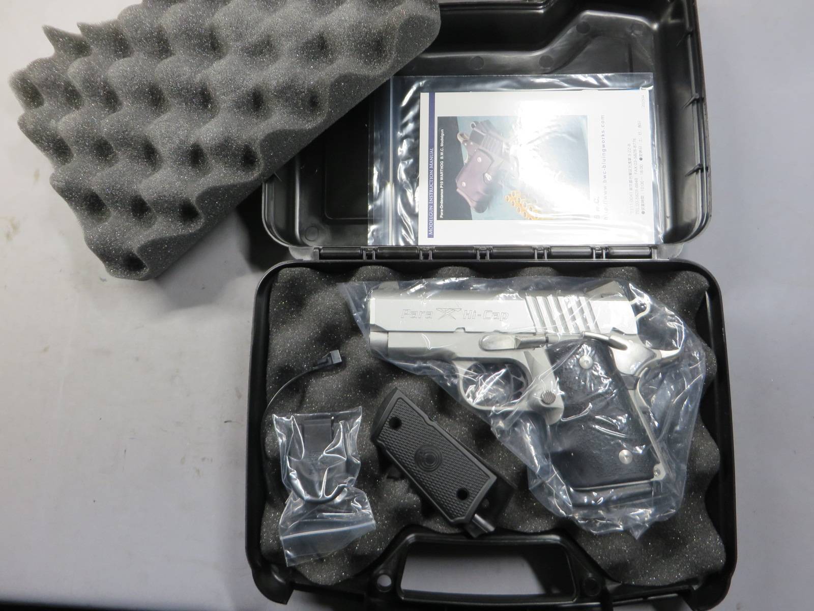 【BWC】Pra-Ordnance P10 Para WARTHOG シルバー モデルガン + グリップパネル