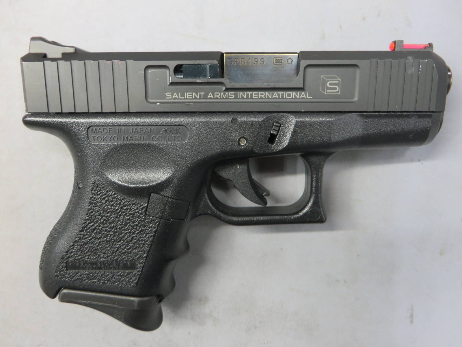 【東京マルイ】グロック26 デトネーターSAIスライド・GunzModify スライドストップ カスタム G26 Glock26