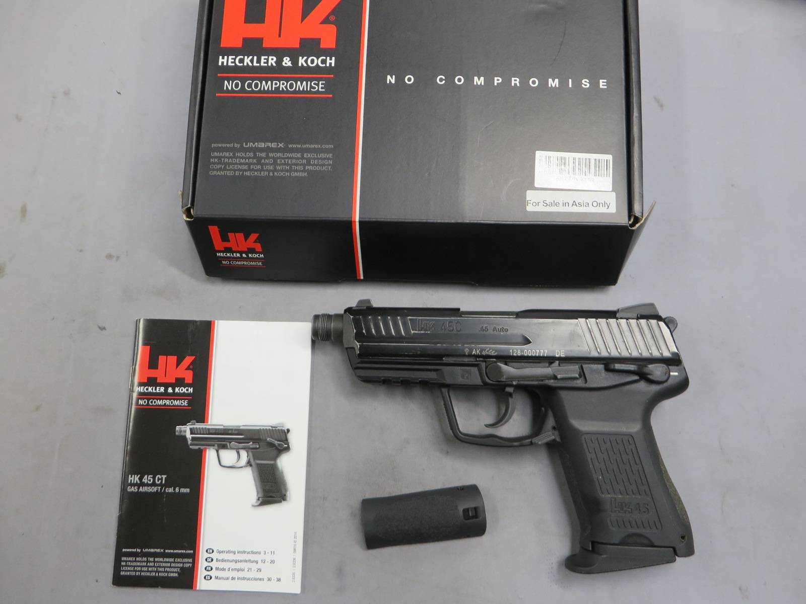 【UMAREX】HK45 コンパクト タクティカル  メタルスライド・ダメージ加工