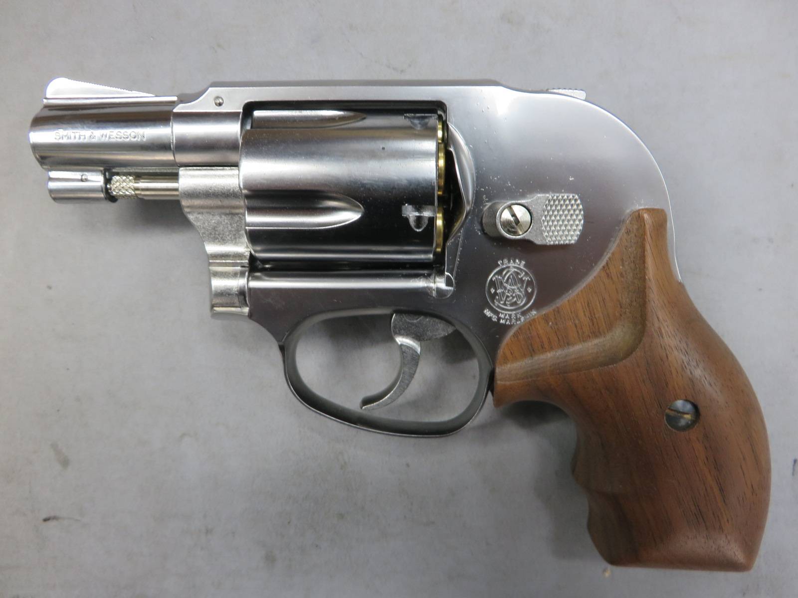 【マルシン】S&W M649 シルバー ABS 木製グリップ Xカートリッジ 6mmBB