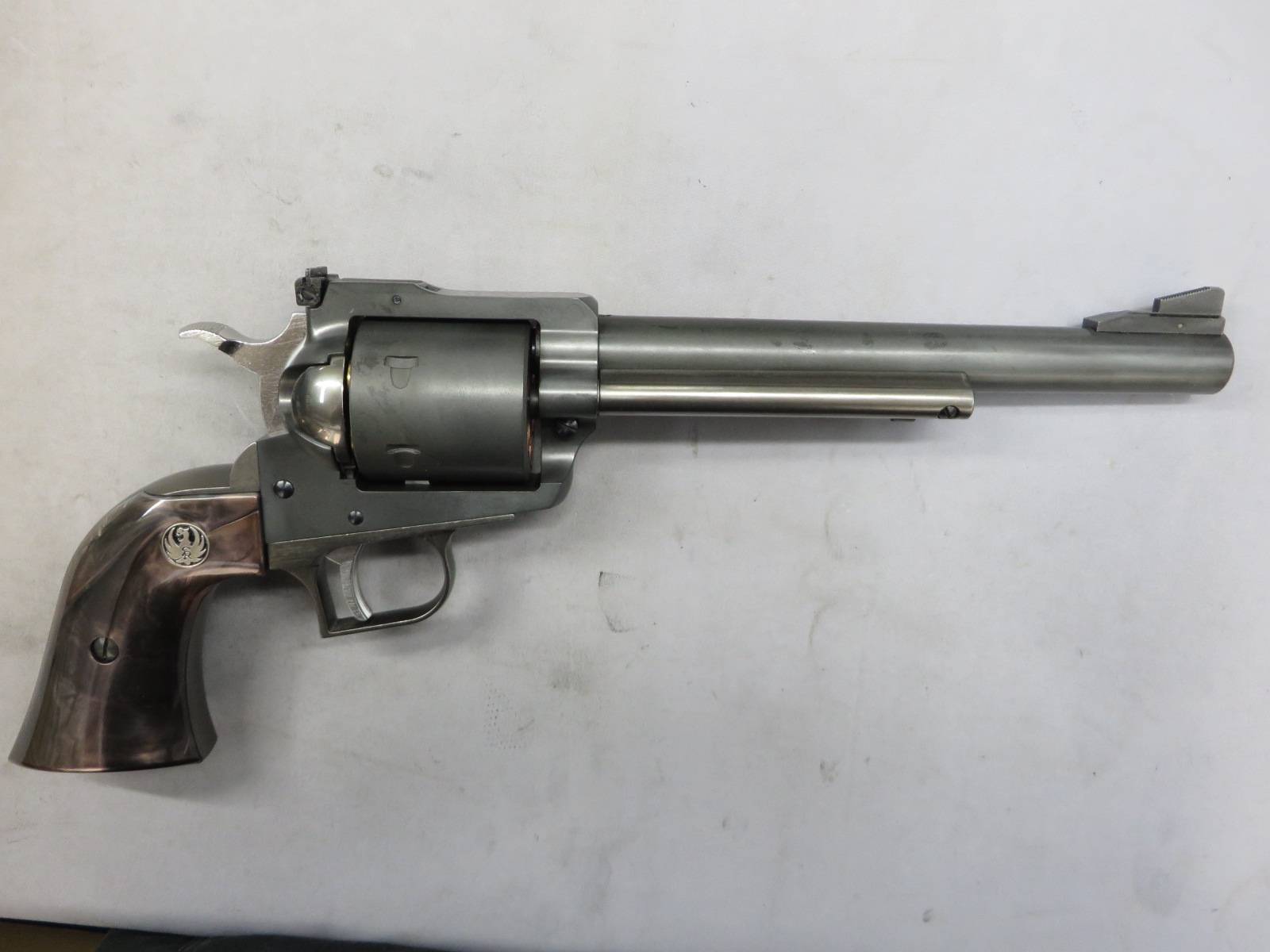 【マルシン】スーパーブラックホーク 7.5in エクセレント HW ブラックパール調グリップ仕様 6mmBB リアルXカートリッジ