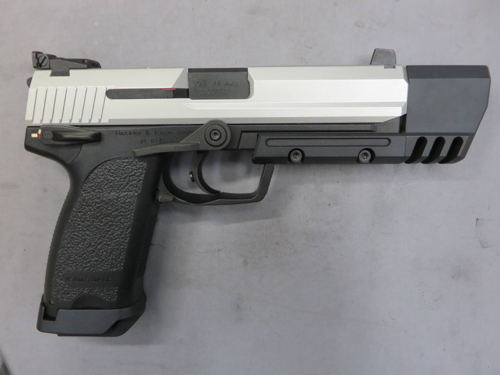 【KSC】H&K USP.45 Match マッチ SYSTEM7・スライドシルバー塗装