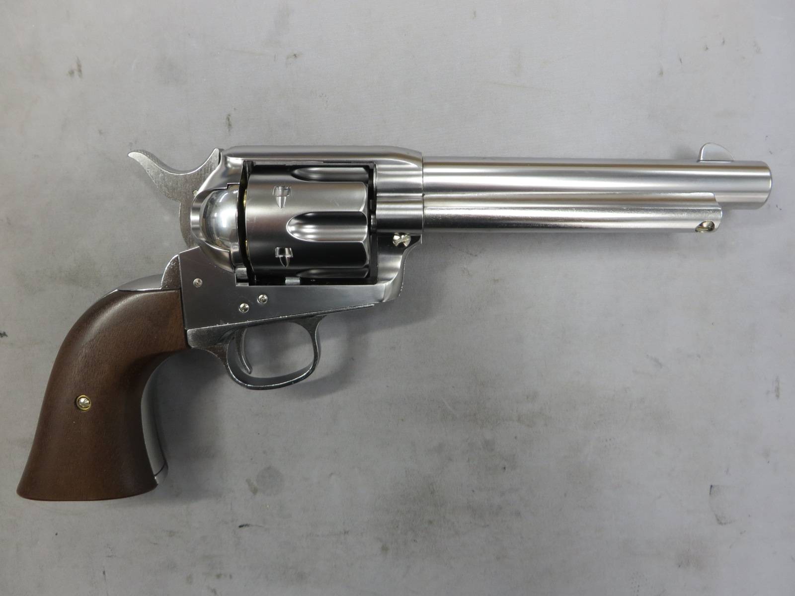 【マルシン】コルトSAA.45 アーティラリー シルバー ABS 木製グリップ仕様 Xカートリッジ