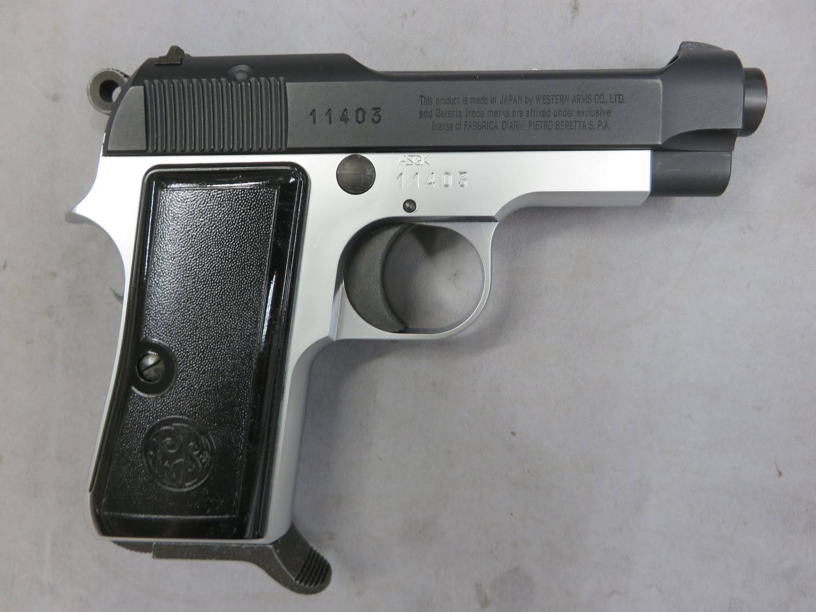 【ウエスタンアームズ】ベレッタM1934 フレームシルバー