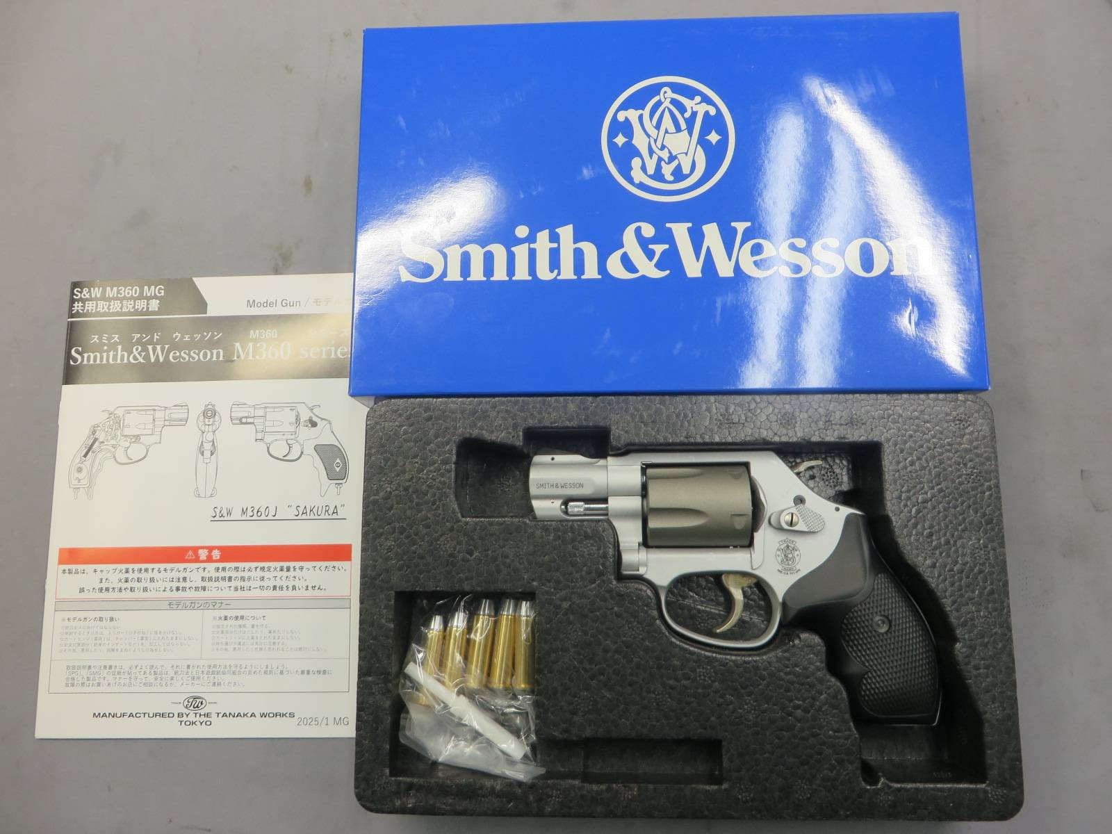 【タナカ】 S&W M360 SC スカンジウム.357マグナム 1-7/8インチ HW セラコートフィニッシュ モデルガン