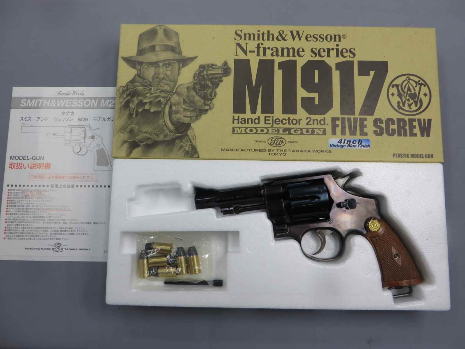 【タナカ】 S&W M1917 HE2 4in ビンテージブルーフィニッシュ　モデルガン